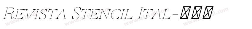Revista Stencil Ital字体转换 Revista Stencil Ital字体转换